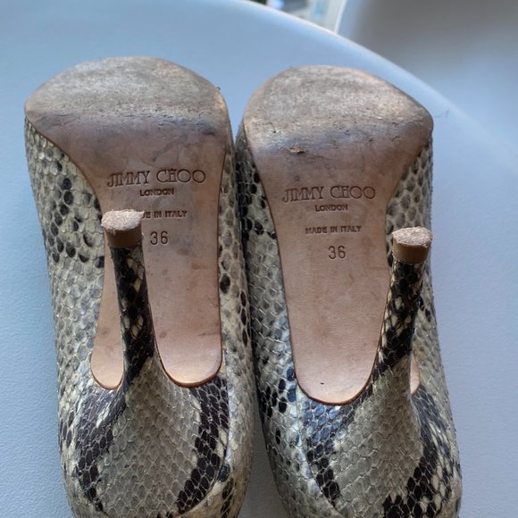 Jimmy Choo Snakeskin Pumps - Picture 13 of 14